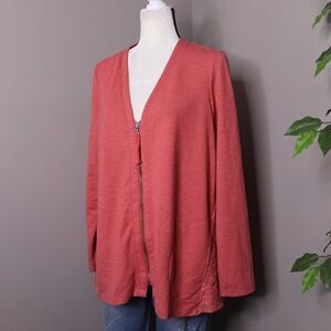 Logo Lounge Zip Up SweatShirt Jacket Crochet Lace‎